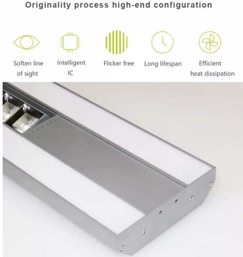 supermarket light system antiglare adjustable aluminium housing 7